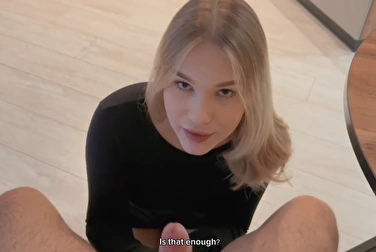 Шо ты, плаки-плаки? Соси, а то расскажу про измену твоему парню